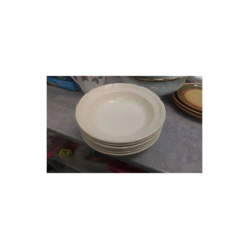 ASSIETTES CREUSES BEIGE 