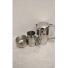 CAFETIÈRE + POT A LAIT + SUCRIER INOX - LE LOT