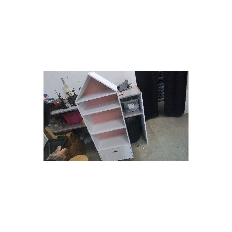 BIBLIOTHÈQUE ENFANT  1 TIROIR MAISON