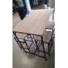 TABLE HAUTE  + 4 TABOURETS/ EN L’ETAT