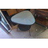 TABLE D’APPOINT TRIPOD / METAL VERRE
