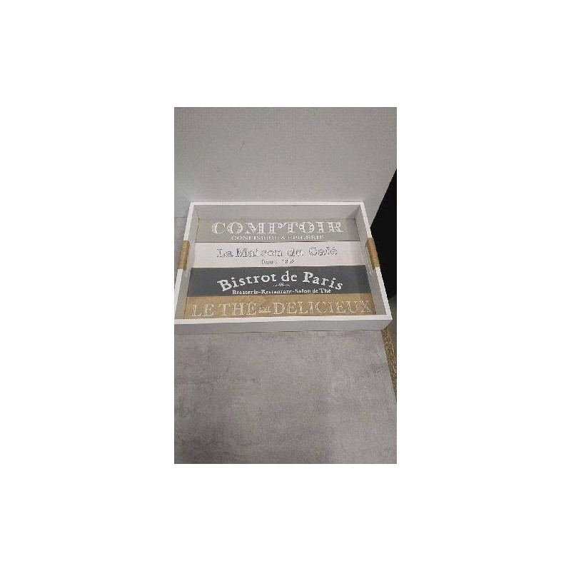 PLATEAU BOIS MAISONS DU MONDE 