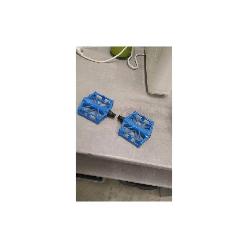 PEDALES DE VELO BLEUES METAL