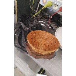 CORBEILLE RONDE PLASTIQUE 