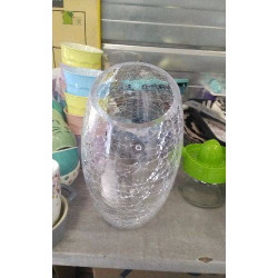 VASE VERRE CRAQUELE 