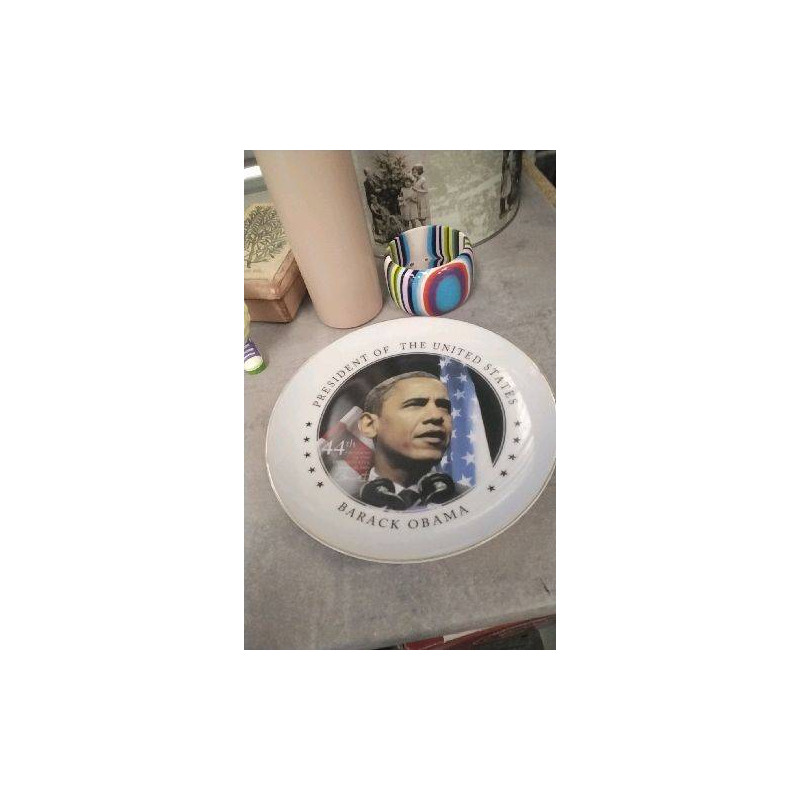 ASSIETTE DECO OBAMA