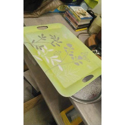 PLATEAU PLASTIQUE VERT