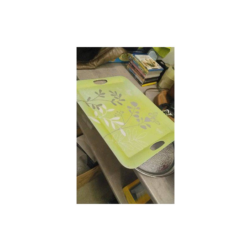 PLATEAU PLASTIQUE VERT