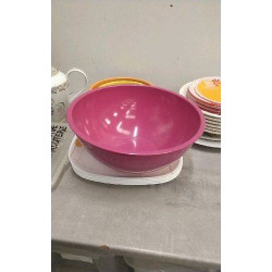 SALADIER PLASTIQUE ROSE GM