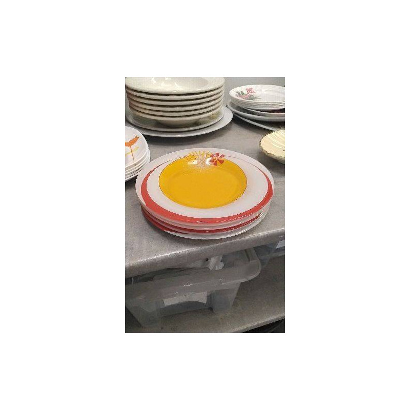 ASSIETTES DESSERT VERRE 