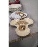 PLAT 3 COMPARTIMENTS COQUILLES VINTAGE 