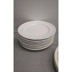 ASSIETTES BLANCHES X8 