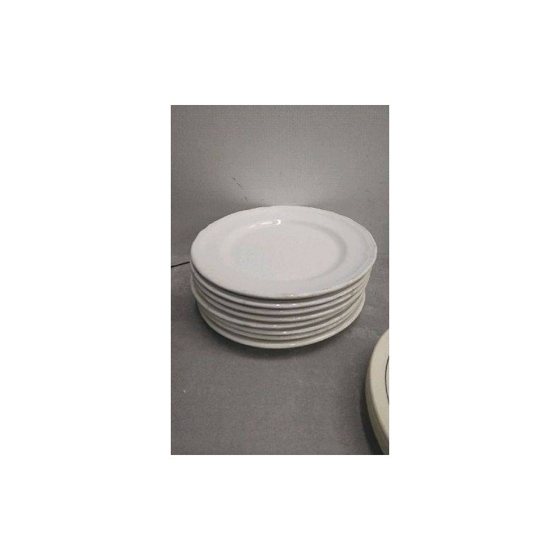 ASSIETTES BLANCHES X8 