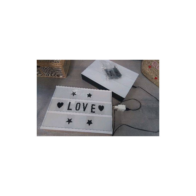 TABLEAU LUMINEUX PM LE LOT - LETTRES ( UN SEUL CHARGEUR )