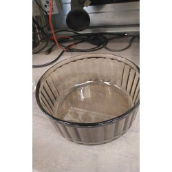 PLAT CREUX VERRE FUME 