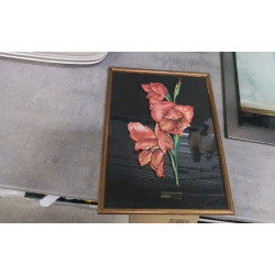 CADRE FLEURS PAPIER