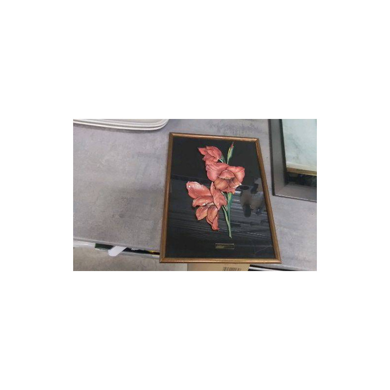 CADRE FLEURS PAPIER