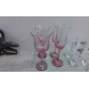 VERRES PIED ROSE X4