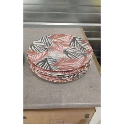 ASSIETTES FEUILLES X6 