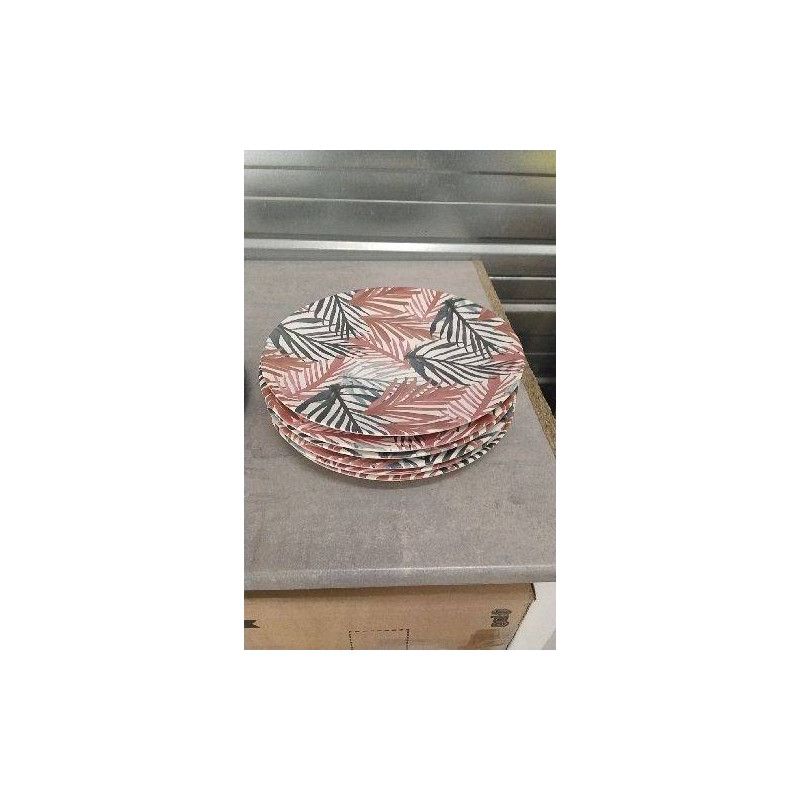 ASSIETTES FEUILLES X6 