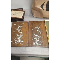 CADRE DECO BOIS ET NACRE 