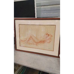 CADRE NU SIGNE A.FOURNIER 