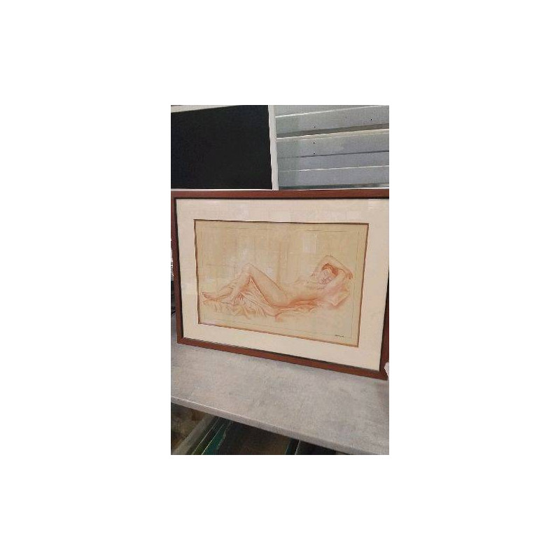 CADRE NU SIGNE A.FOURNIER 