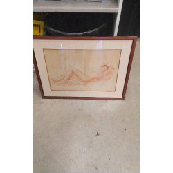 CADRE NU SIGNE A.FOURNIER 