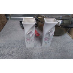 VASE BLANC CARRE PM 