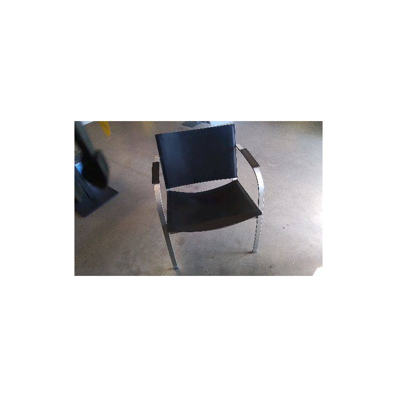 FAUTEUIL CUIR /ALU STYLE STOCKHOLM 