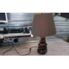 LAMPE GALETS MARRON