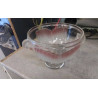 COUPE A FRUITS VERRE CYGNE 