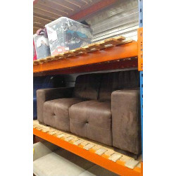 CANAPE 2 PLACES CUIR EFFET...