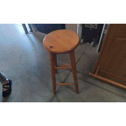 TABOURET DE BAR PIN