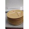 ASSIETTE A FONDUE GRES  X6 